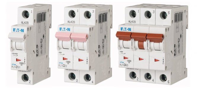 Автоматические выключатели Eaton PL7